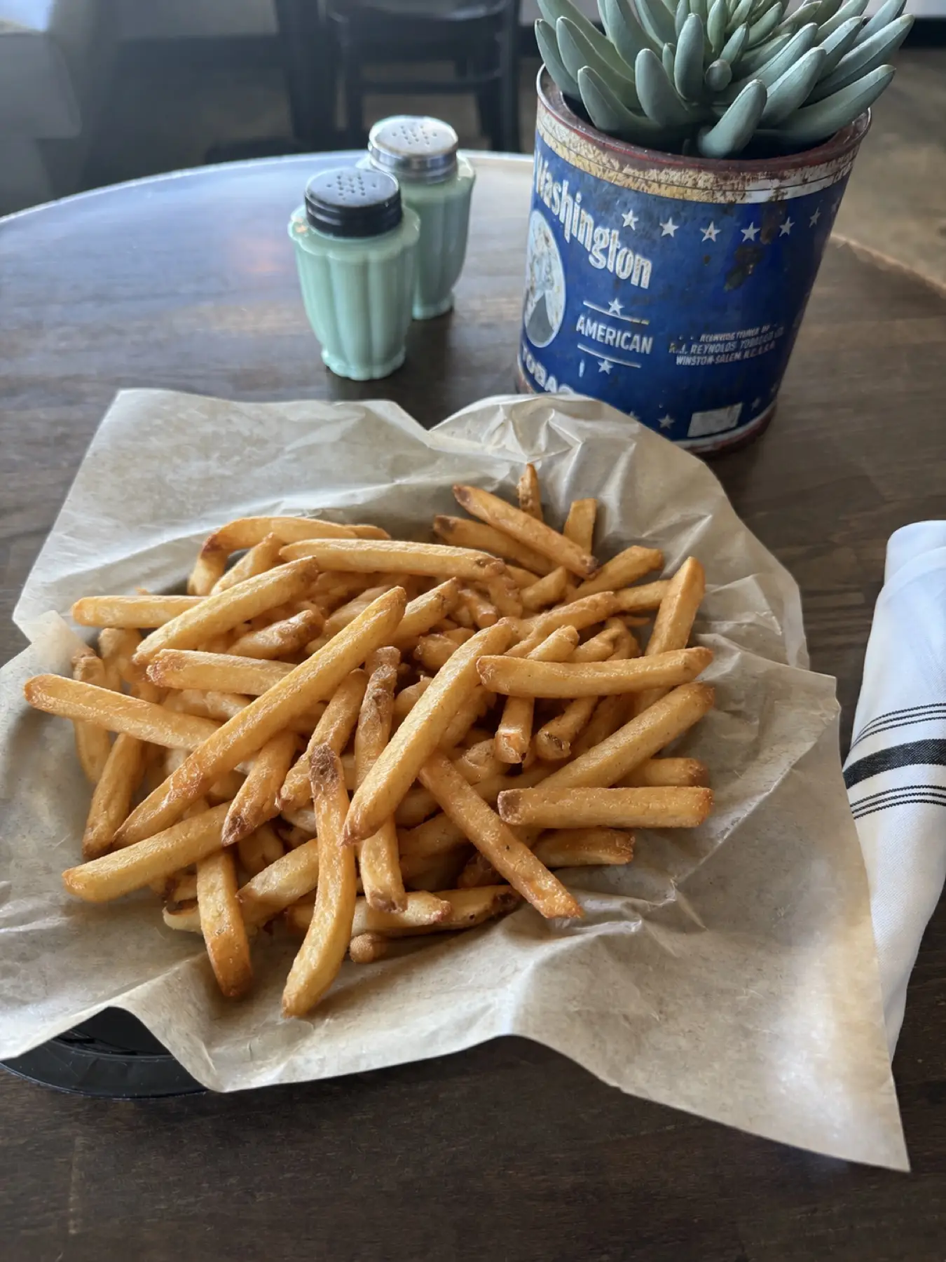 French fry basket at JD's Hamburgers in Fort Worth