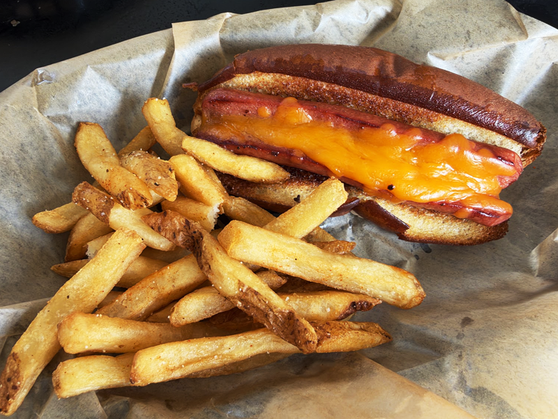 Kids’ Hot Dog at JD’s Hamburgers
