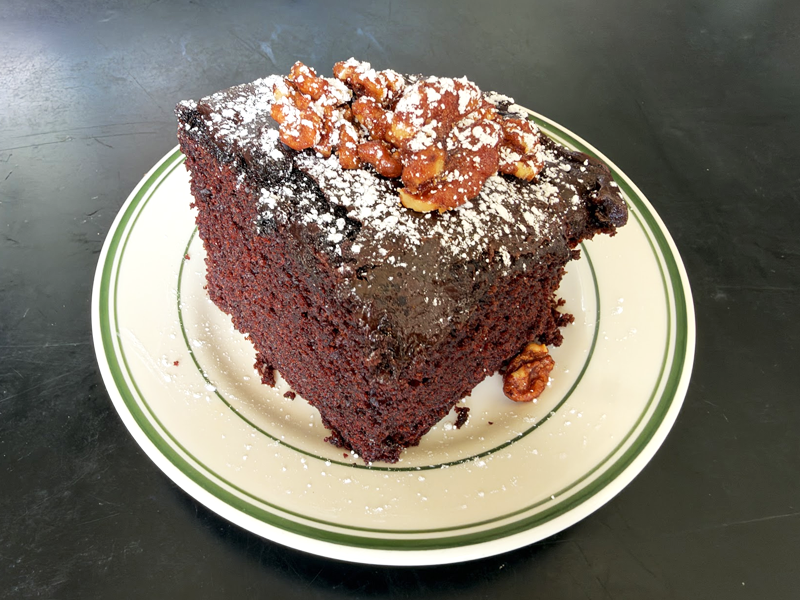 Lisa’s Texas Chocolate Sheet Cake at JD’s Hamburgers
